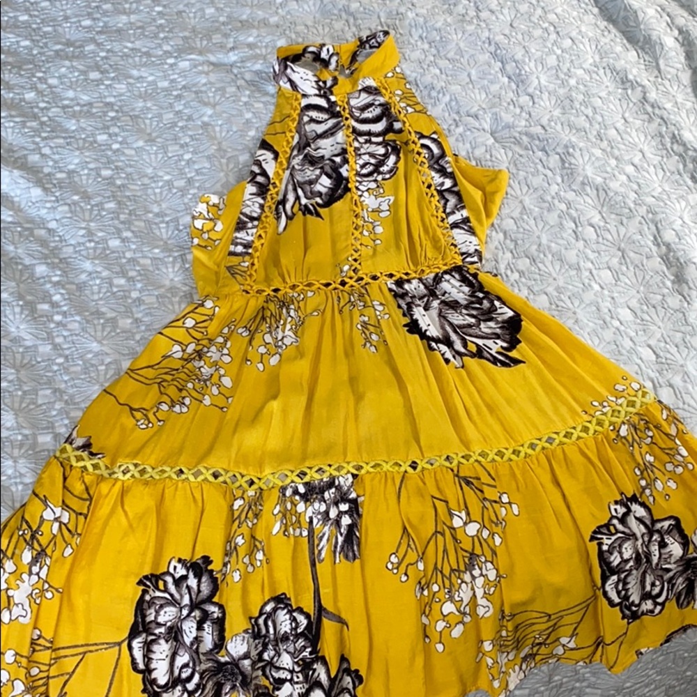 Urban outfitters open back halter dress